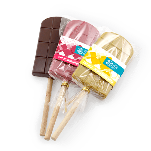 Various flavors of chocolate bars and hot chocolate in one. Dissolve in 
hot milk or enjoy the natural flavor of chocolate candy. Personalized packaging with your company logo. Original business souvenir for a thematic event or exhibition.