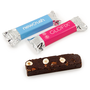 Seed and fruit bar with promotional label | saldireklama.lt