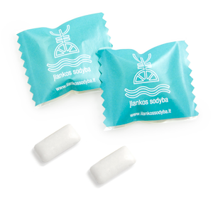 Promotional sweets SWEET MARK | CHEWING GUM  packet with logo | saldireklama.lt