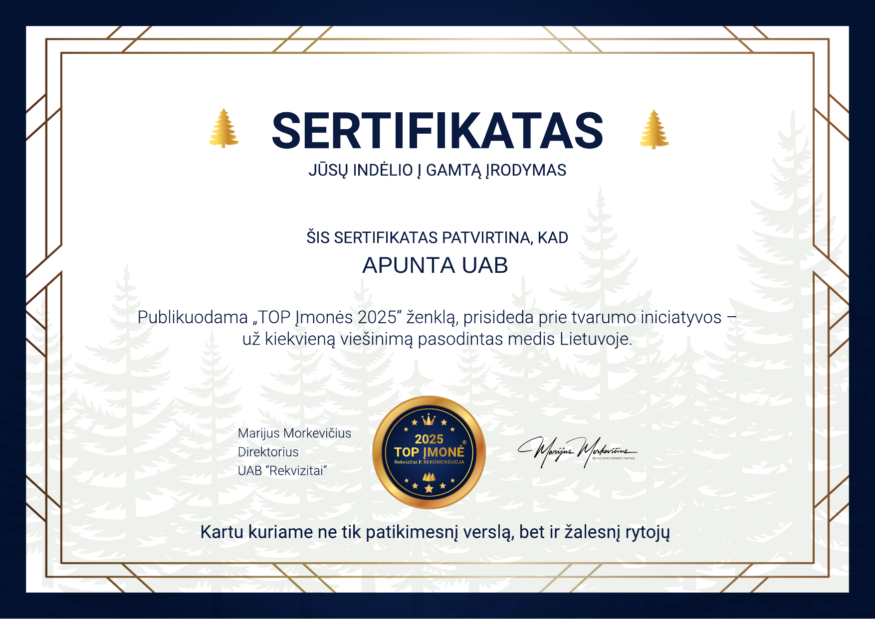 Miško sertifikatas 2024