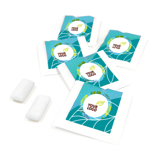Fresh chewing gum pads are always a popular promotional tool for various 
events, exhibitions and training. Packed in 100% recyclable paper packaging with logo. You will love the attractive price and small order quantity available.