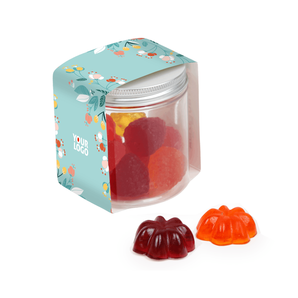  Jelly Gummies in a Jar | with Custom Printed Sleeve | for Easter | saldireklama.lt