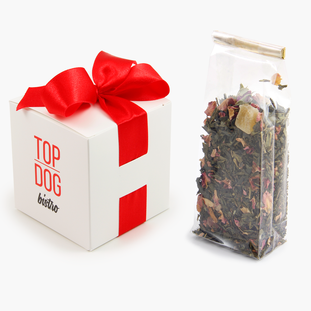 Loose tea in a promotional box | SMALL CUBE | with logo | saldireklama.lt
