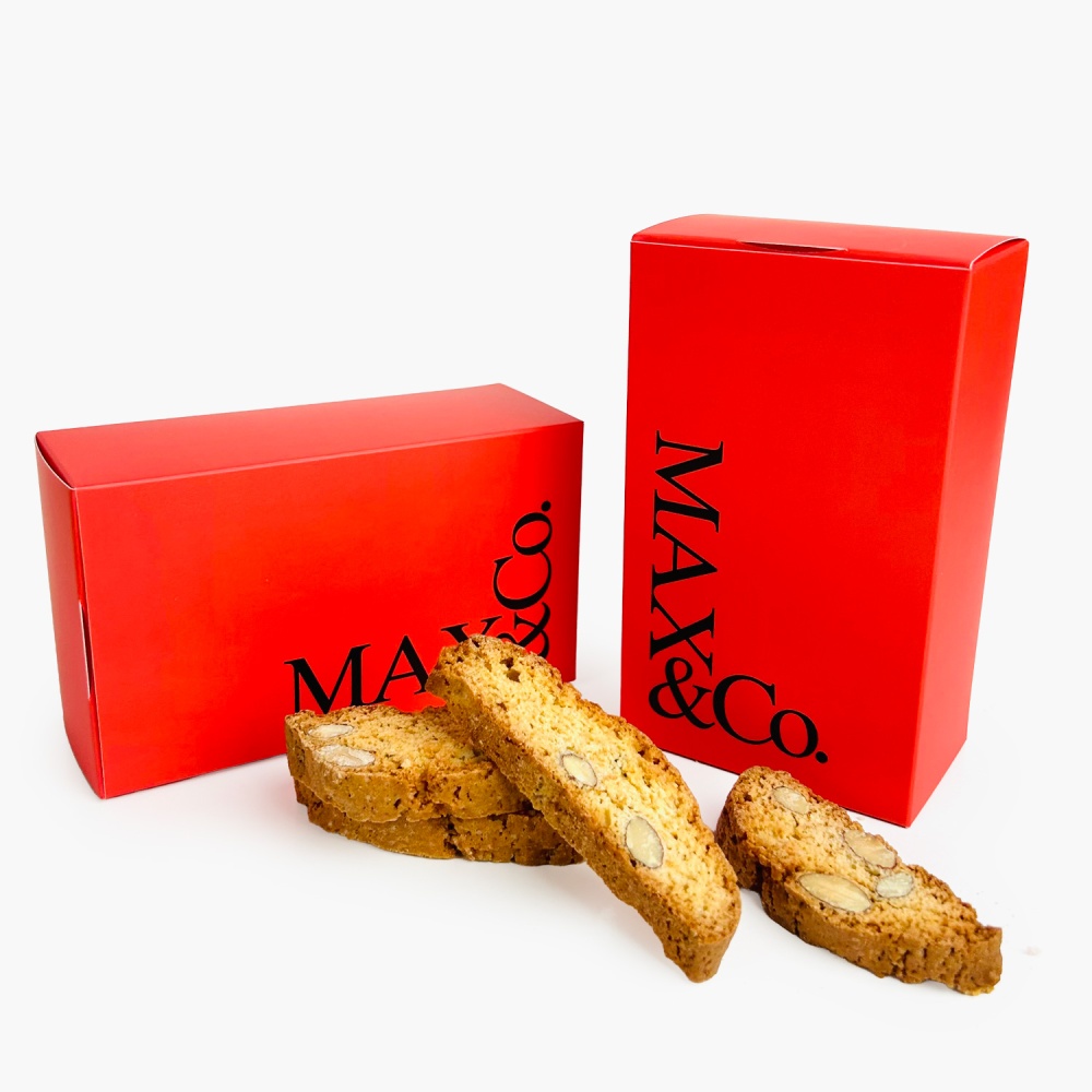 Itališki sausainiai | BISCOTTI | reklaminėje dėžutėje su logo | saldireklama.lt