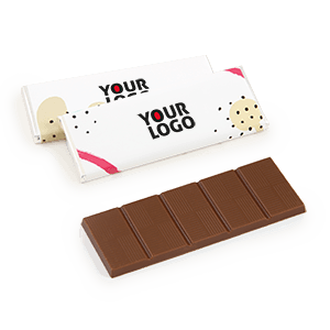Reklaminis šokoladas 25g | etiketė su logo
