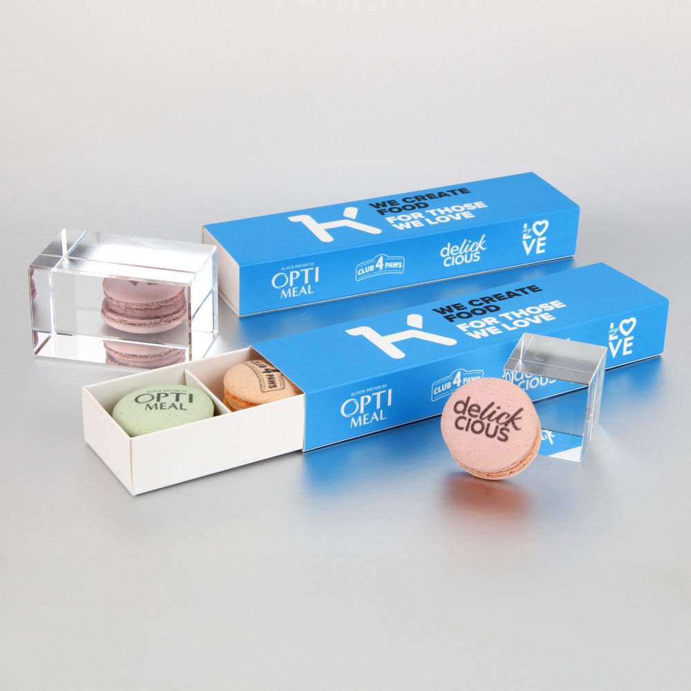 Macarons penalo formos dėžutėje „Signature“  | saldireklama.lt