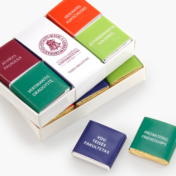 Chocolate set "Mosaic 6" with logo