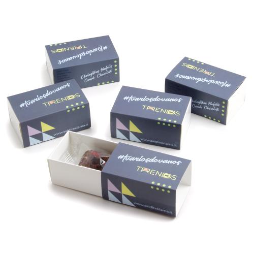 Ekologiški triufeliai | CAROB CHOCOLATE | pakuotėje su logo | saldireklama.lt