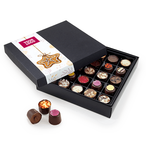 Christmas Candy Box "Symphonette 25 with logo | saldireklama.lt
