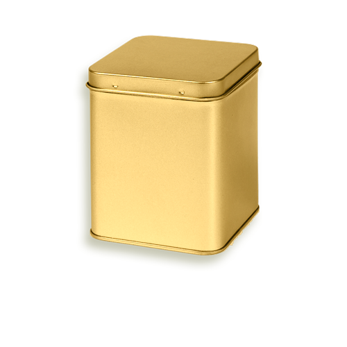 Aukso spalvos dėžutės iš maistinės skardos . Pagal užsakymą užnešame 
logotipą. Konsultuojame.