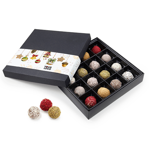 Christmas Truffle Candy Box "Symphonette" with logo | saldireklama.lt