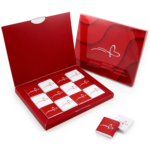 Promotional chocolate set in a box with a folding cover. Chocolates with 
logo, photo or drawing. Printing from all sides of the box. 


 Ideal for a Christmas gift to be sent by post.