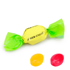 Reklaminė karamelė | STAMBI | etiketė su logo