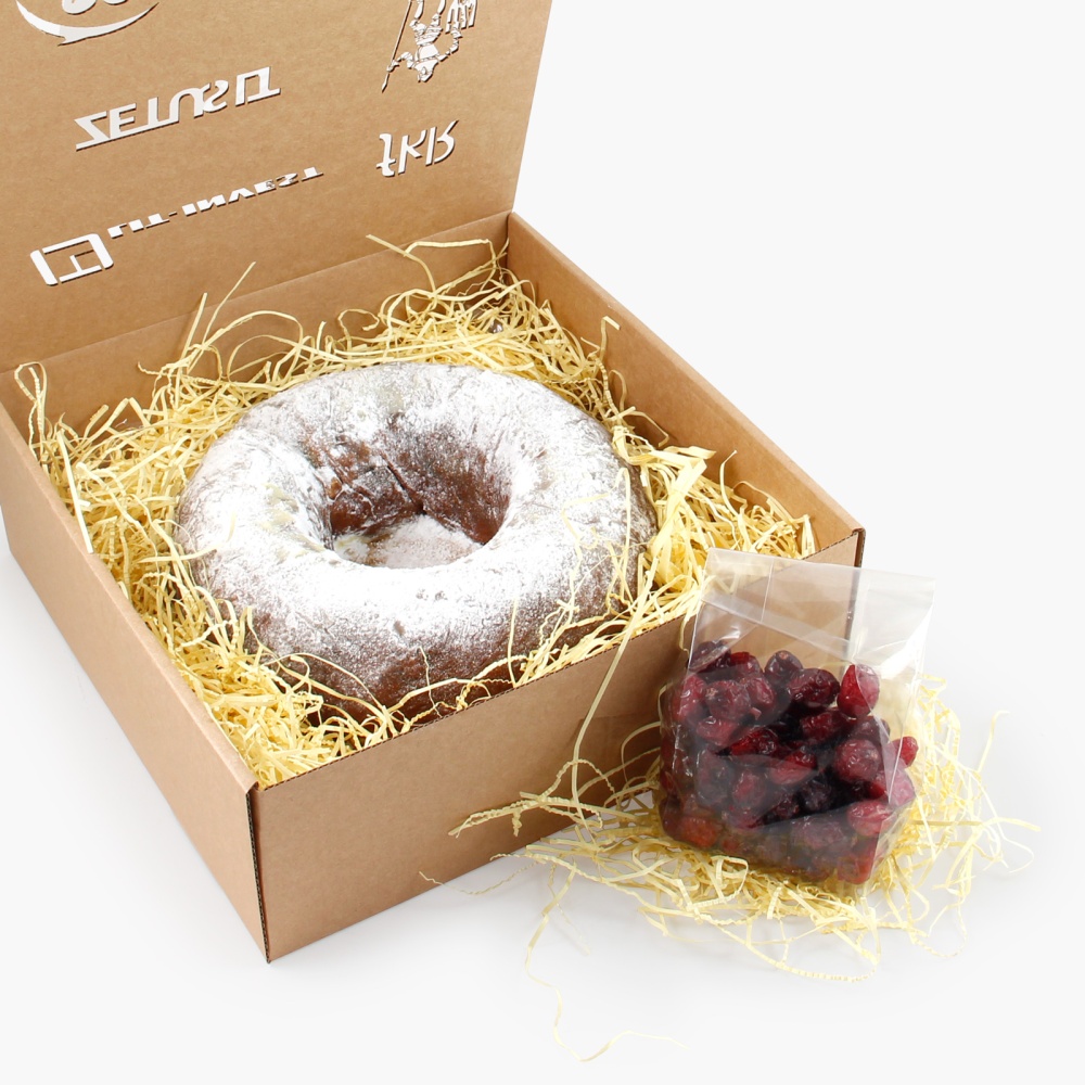 Traditional Šimtalapis Cake | Custom Box with Your Logo | saldireklama.lt