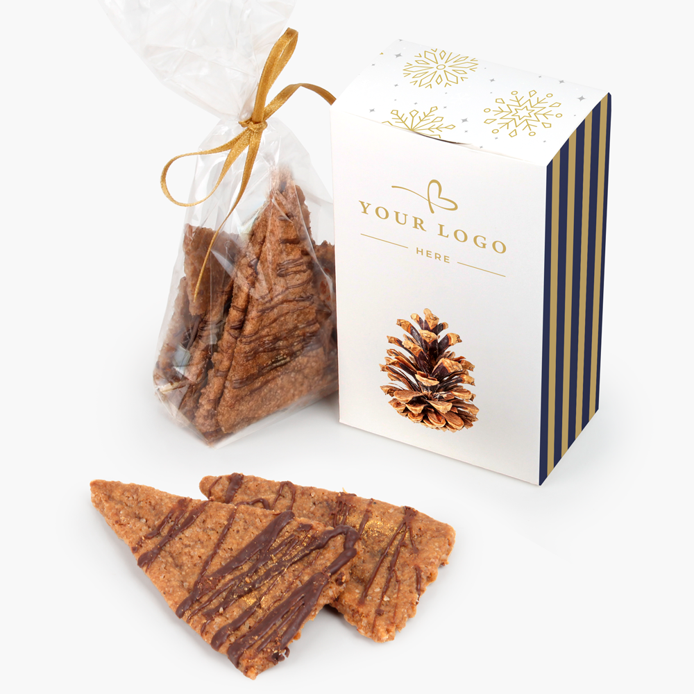 Gingerbread Christmas trees | handmade cookies | luxury gift box | Prabanga MIDI | saldireklama.lt