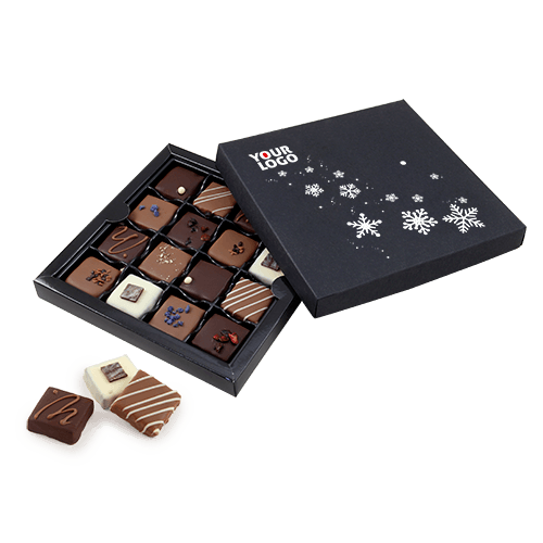 Christmas Candy Box "Symphonette Praline" with logo | saldireklama.lt