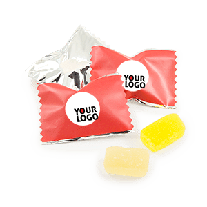 Reklaminis saldainis 11g | MARMELADAS | FLOWPACK pakuotėje su logo