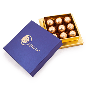 Reklaminė saldainių dėžutė | ANTIK SU SALDAINIAIS | su logo | saldireklama.lt
