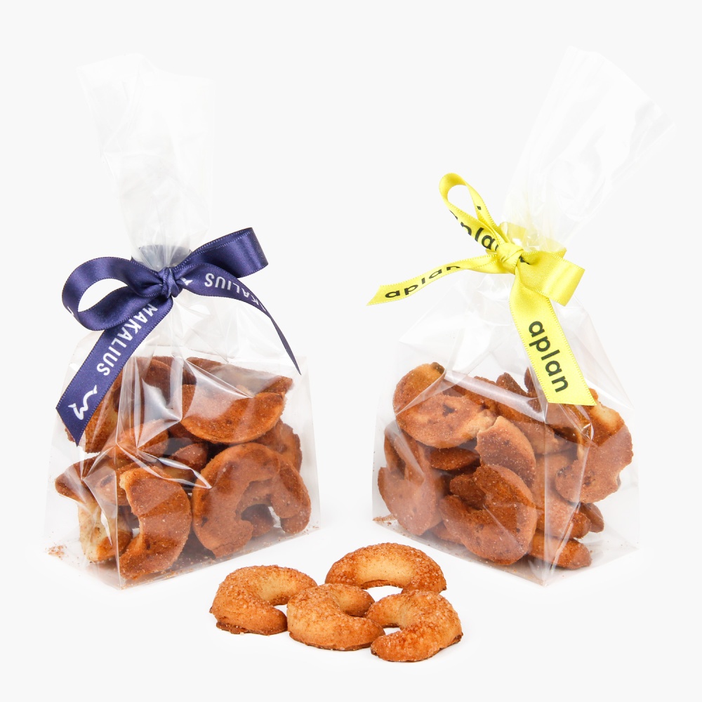 Naminiai sausainiai, 100 g | maišelyje su logotipu | saldireklama.lt
