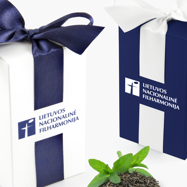 Arbata arba kava dėžutėje su logo | PRABANGA MINI | populiarios verslo dovanos | saldireklama.lt