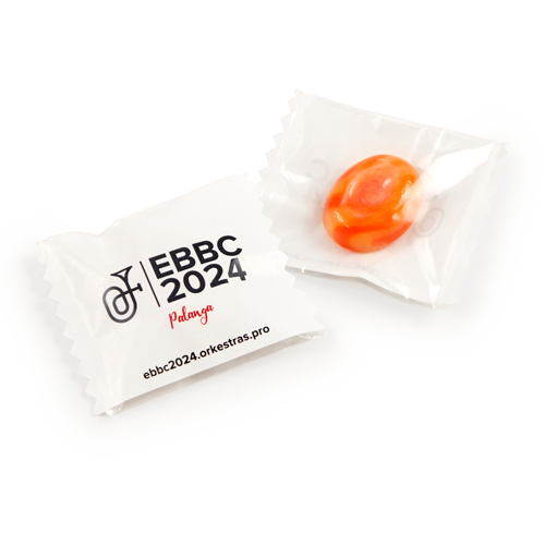 Playful promotional caramel candies in two coordinated flavors in packets 
with advertising print. Small edible gifts Ideal for event, exhibition and distribution during a promotion.
