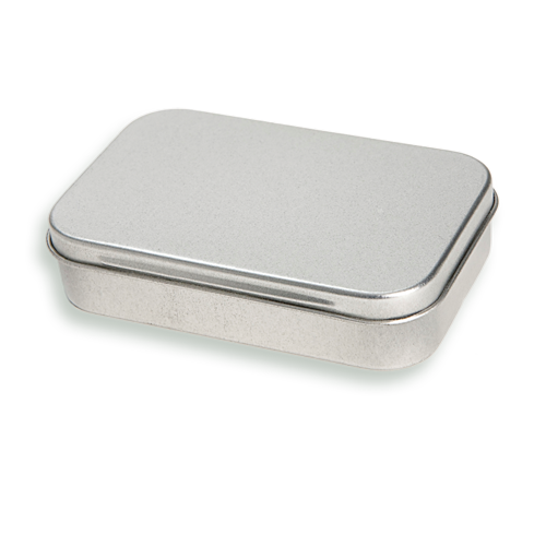 Silver boxes from the tin with hinges. We put preordered logo. Consulting.