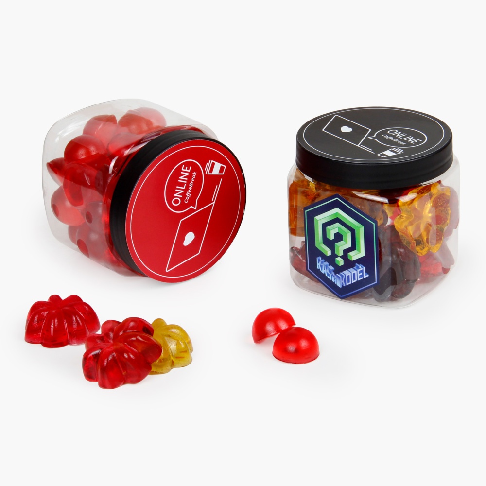  Jelly Gummies in a Jar | with Custom Printed Sleeve | for Easter | saldireklama.lt